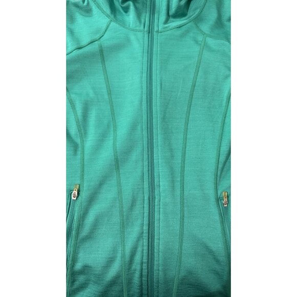Zella Jacket Women's Size Medium Full Zip Pockets Activewear Ruched Back - Picture 4 of 4